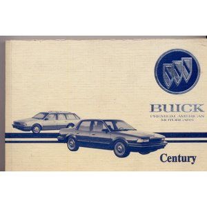 1993 BUICK CENTURY OWNER'S MANUAL, ORIGINAL not a facsimile, FROM CAR DEALER